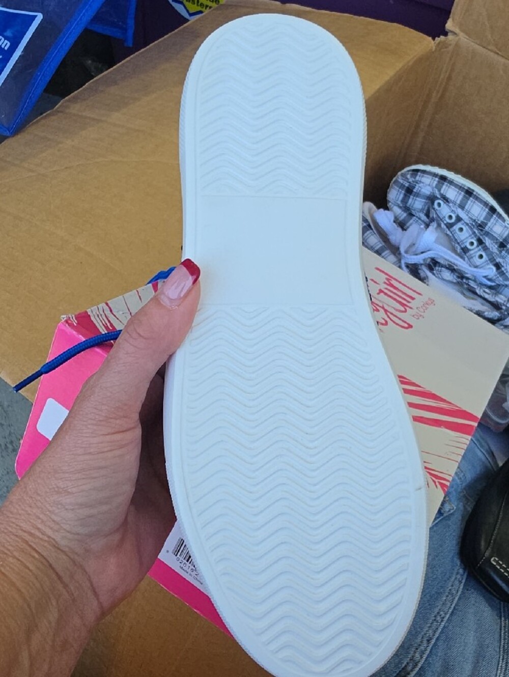 Corkys Electric Blue Rhinestone Slip-On Sneaker - Picture 2 of 4